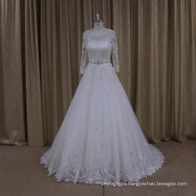 Long Sleeve Lace Wedding Dress Cheap Plus Size Bridal Gowns